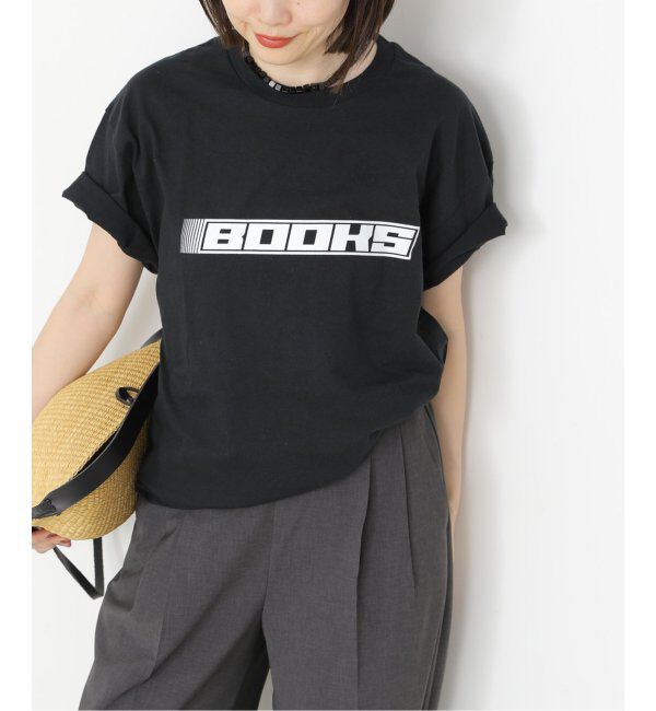 journal standard L'essage「【Pacific BOOKS 】Nascar BLACK t-shirts：Tシャツ」|Tシャツ・カットソー|ブラック