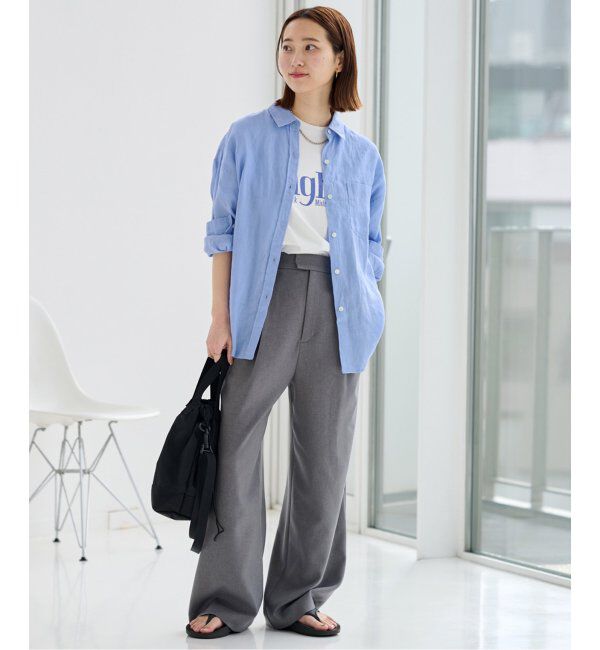 JOURNAL STANDARD relume「《追加2》手洗い可 / カラーリネンオーバーサイズシャツ」|シャツ・ブラウス|