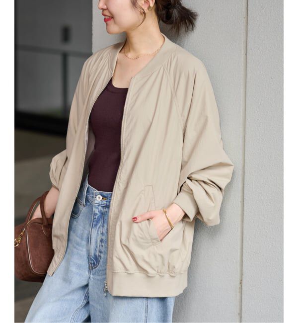 JOURNAL STANDARD relume「ウォッシャブルナイロンダブルジップMA-1」|ブルゾン・スタジャン|