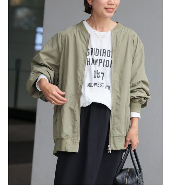 JOURNAL STANDARD relume「ウォッシャブルナイロンダブルジップMA-1」|ブルゾン・スタジャン|