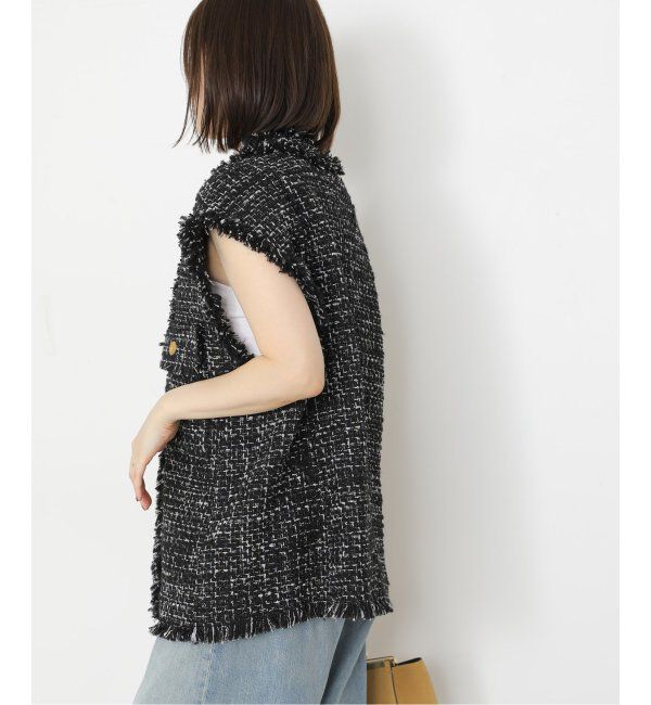journal standard L'essage「GIOLICAツイードBIGベスト」|ダウンベスト・ベスト|