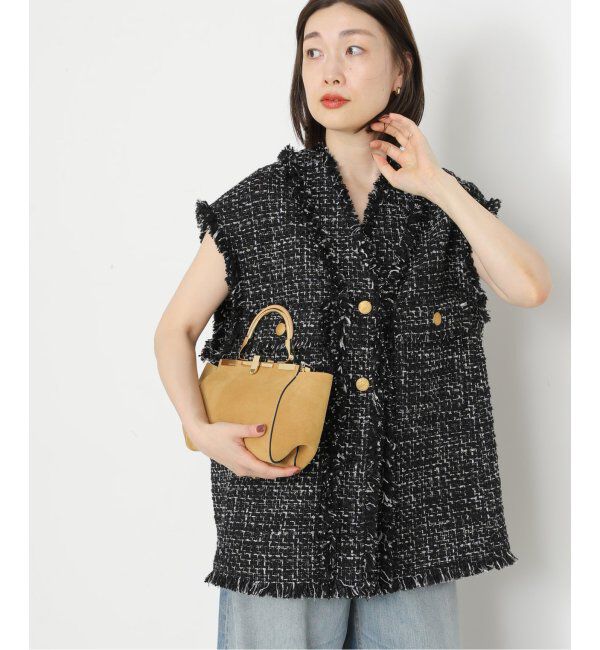 journal standard L'essage「GIOLICAツイードBIGベスト」|ダウンベスト・ベスト|