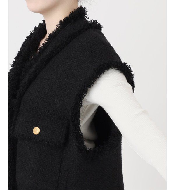 journal standard L'essage「GIOLICAツイードBIGベスト」|ダウンベスト・ベスト|