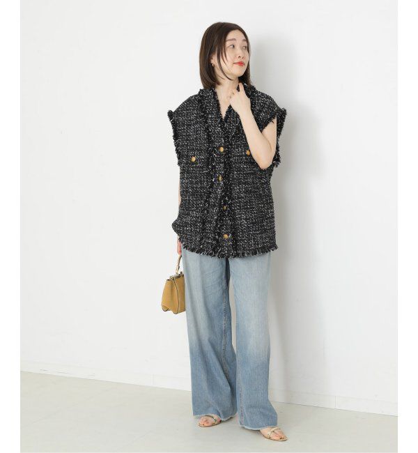 journal standard L'essage「GIOLICAツイードBIGベスト」|ダウンベスト・ベスト|