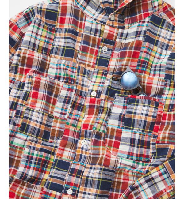 JOURNAL STANDARD「パッチ マドラス チェック フーディ シャツ」|シャツ・ブラウス|