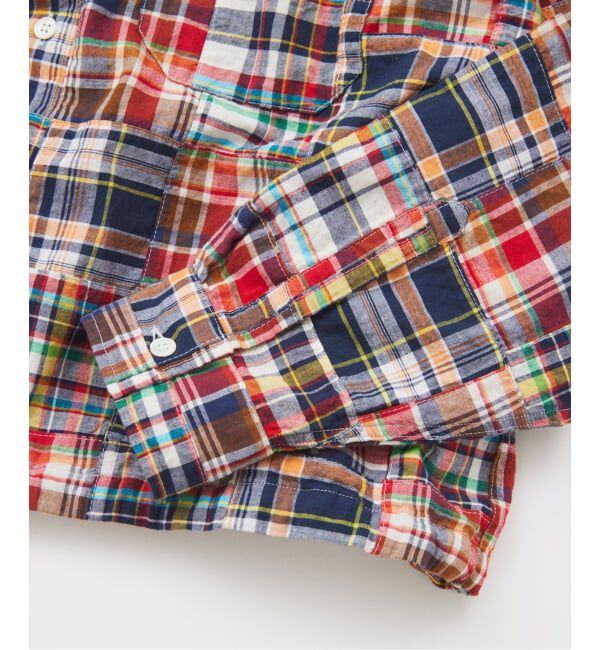 JOURNAL STANDARD「パッチ マドラス チェック フーディ シャツ」|シャツ・ブラウス|