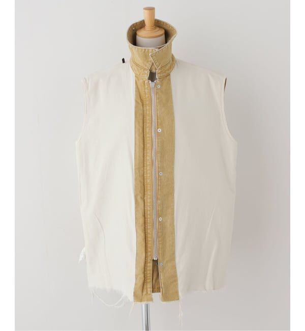 journal standard L'essage「【JANE SMITH/ジェーンスミス】 SULFUR DYE HEAVY DUCK CLOTH O：ベスト」|ダウンベスト・ベスト|