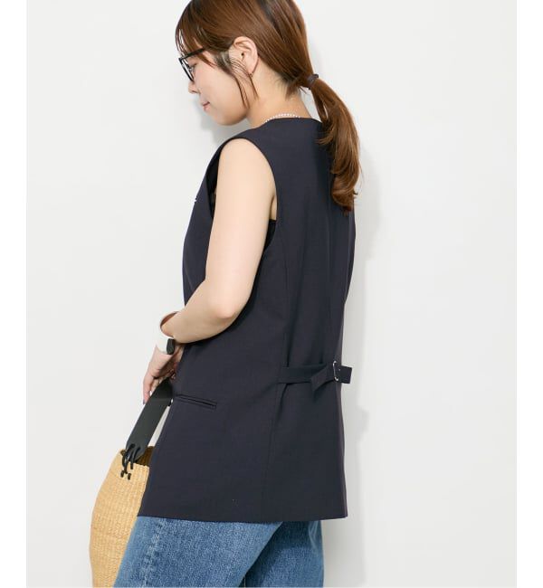 journal standard L'essage「ウーリーノライトノーカラーベスト」|ダウンベスト・ベスト|