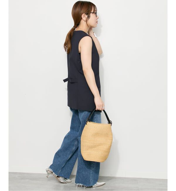 journal standard L'essage「ウーリーノライトノーカラーベスト」|ダウンベスト・ベスト|