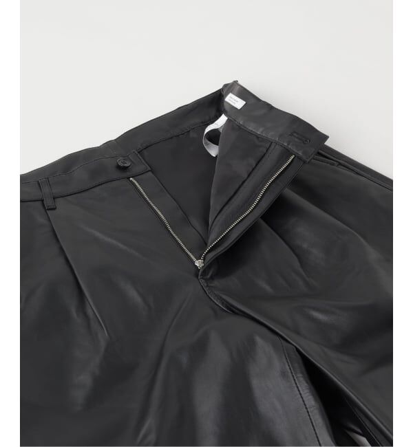 JOURNAL STANDARD「ラム レザー レザー 2トーン パネル クォーター パンツ」|その他|