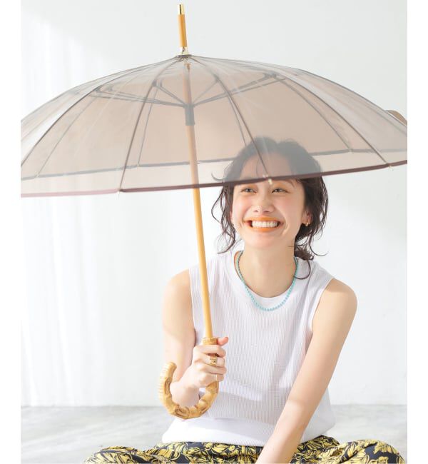 JOURNAL STANDARD relume「《追加予約》【TRADITIONAL WEATHERWEAR】CLEAR UMBRELLA BAMBOO：傘」|傘|