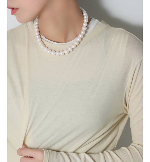 Lilas by Spick&Span「《追加》エシカル淡水ポテトパールネックレス10mm40cm SV」|ネックレス|