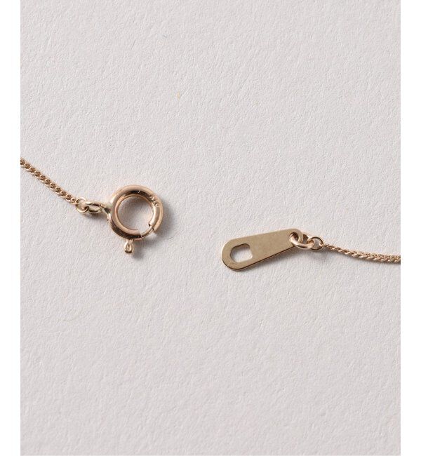 Lilas by Spick&Span「オーバルダイヤクリップチェーンYネックレス K10」|ネックレス|