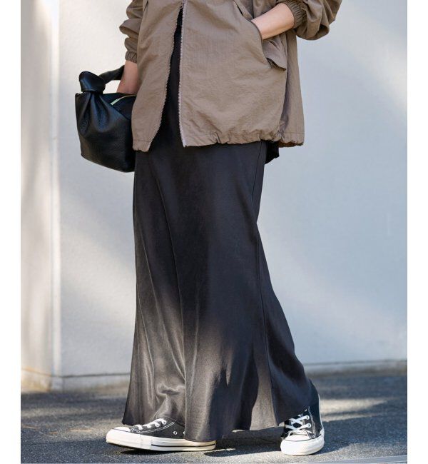 FRAMeWORK「≪追加≫キュプラバイアスサテンロングスカート」|スカート|