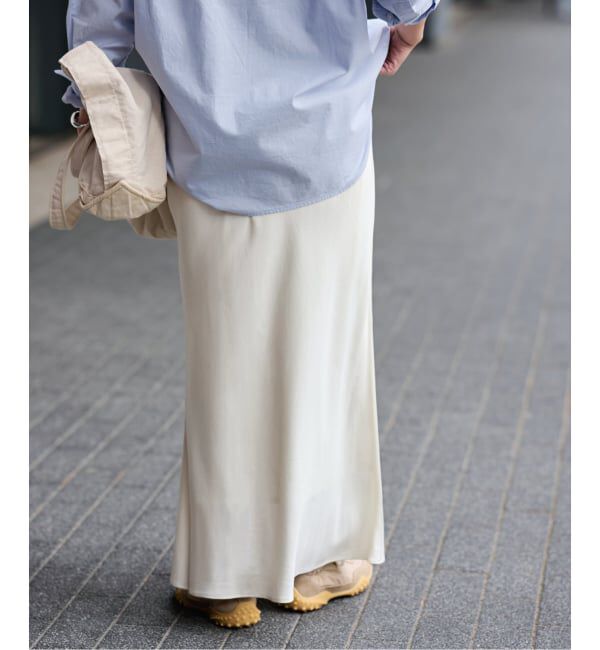 FRAMeWORK「≪追加≫シルキーキュプラバイアススカート」|スカート|