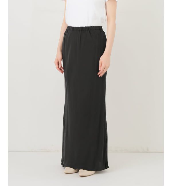 FRAMeWORK「≪追加≫シルキーキュプラバイアススカート」|スカート|