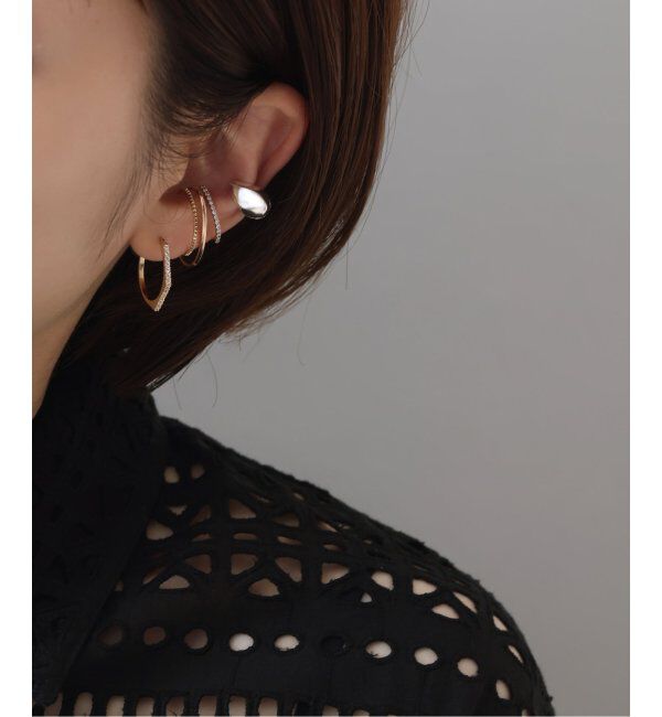 Spick and Span「【SAMH by LILAS】カフイヤリングビーン SV（片耳）」|イヤーカフ|