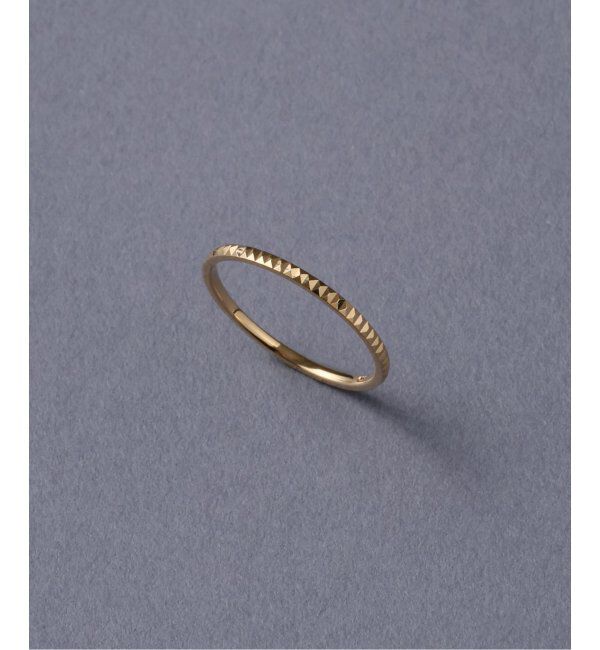 Lilas by Spick&Span「スタッズピンキーリング K10」|リング|