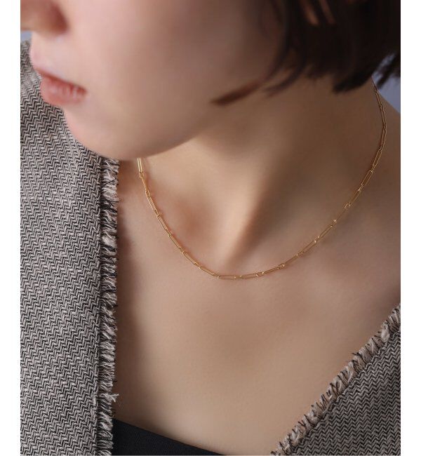 Lilas by Spick&Span「ロングクリップチェーンネックレス K18」|ネックレス|