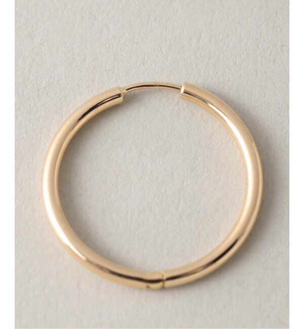 Lilas by Spick&Span「ハーフオープンフープピアスL K18(両耳)」|ピアス|