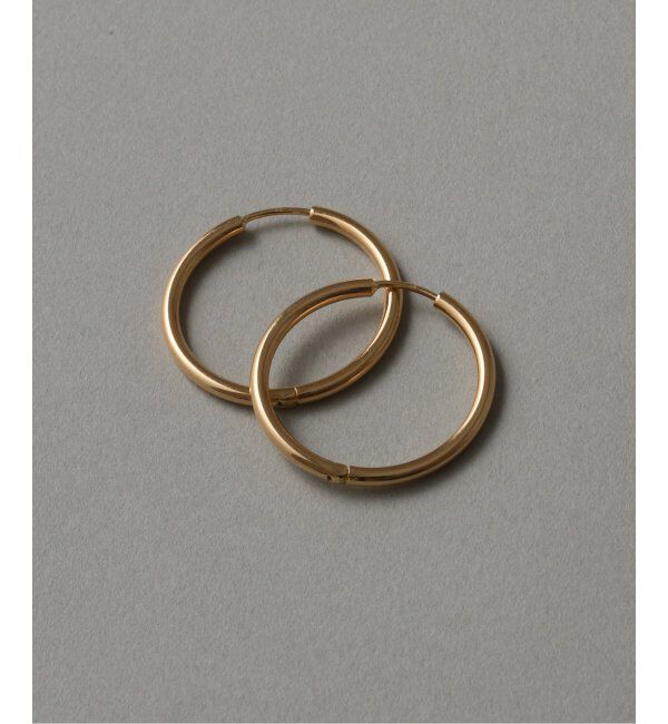 Lilas by Spick&Span「ハーフオープンフープピアスL K18(両耳)」|ピアス|