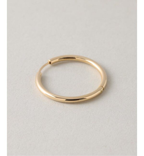 Lilas by Spick&Span「ハーフオープンフープピアスL K18(両耳)」|ピアス|