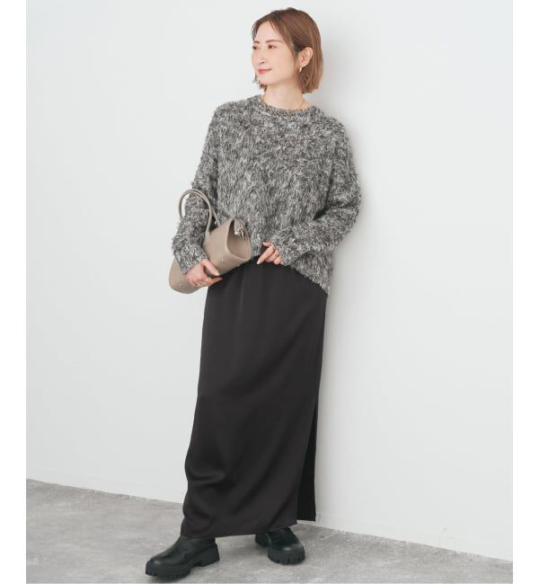 Spick and Span「《追加》サテンイージースカート」|スカート|