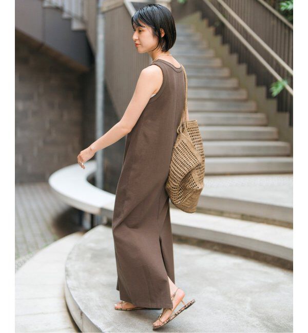 Spick and Span「《追加2》天竺アメスリロングワンピース」|ワンピース|