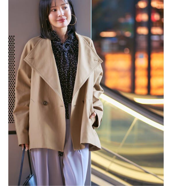 NOBLE「《追加》コットンダブルクロススタンドショートコート」|その他|