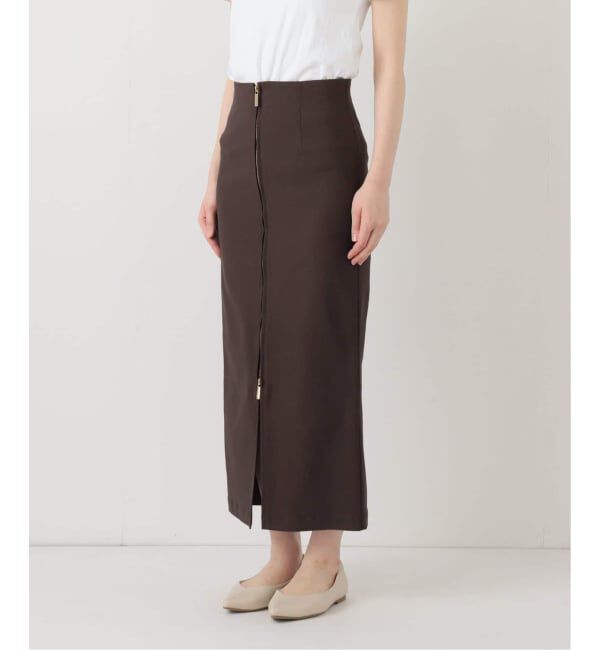 NOBLE「《追加3》RyNyコンフォートストレッチジップタイトスカート」|スカート|