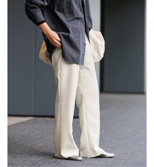 FRAMeWORK「《追加》ライトダブルクロスイージースラックス2」|スラックス|