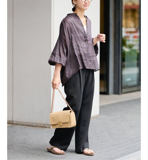 FRAMeWORK「《追加》ライトダブルクロスイージースラックス2」|スラックス|