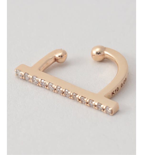 Lilas by Spick&Span「ダイヤバーイヤーカフ K10（片耳）」|イヤーカフ|