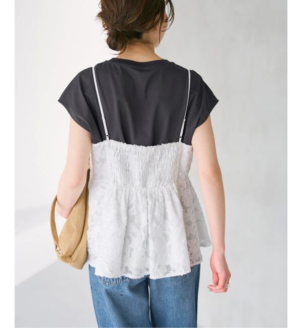 Spick and Span「《一部店舗+WEB限定予約》シアージャガードキャミソール」|キャミソール|