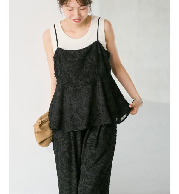 Spick and Span「《一部店舗+WEB限定予約》シアージャガードキャミソール」|キャミソール|
