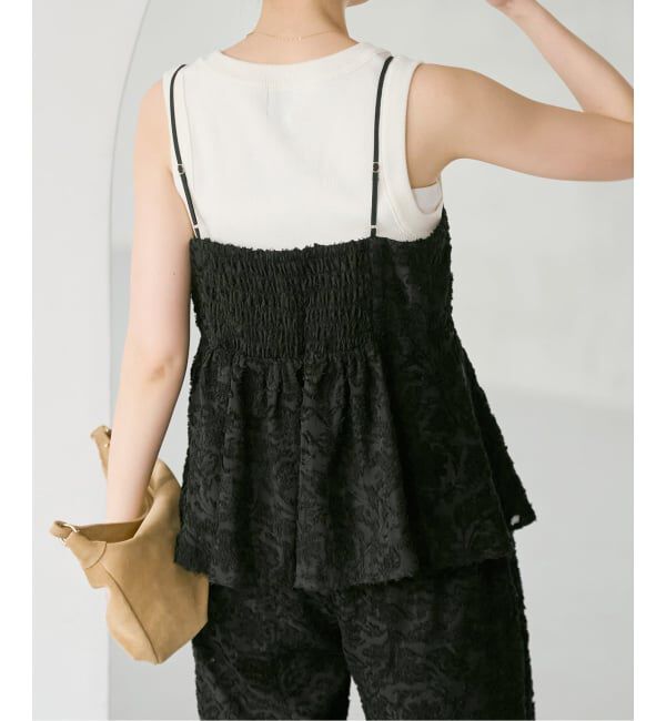 Spick and Span「《一部店舗+WEB限定予約》シアージャガードキャミソール」|キャミソール|