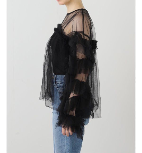  「《追加2》デコラティブチュールトップス」|シャツ・ブラウス|
