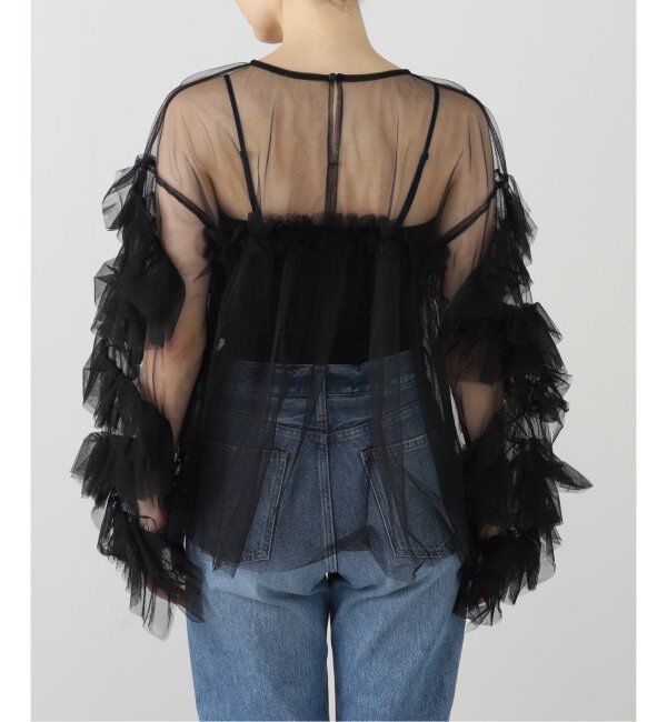  「《追加2》デコラティブチュールトップス」|シャツ・ブラウス|