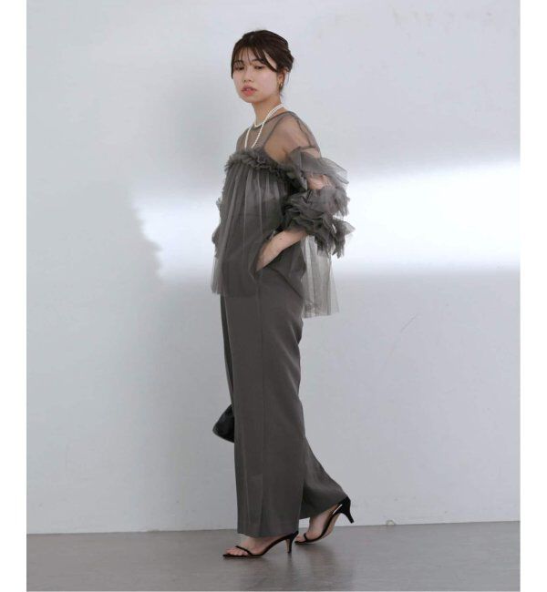  「《追加2》デコラティブチュールトップス」|シャツ・ブラウス|