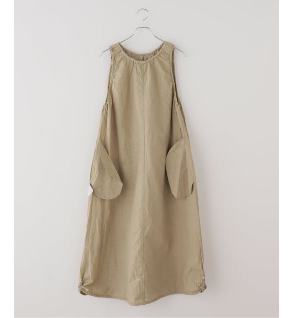  「【洗える】Munich/ミューニック 麻混ノースリワンピース」|ワンピース|