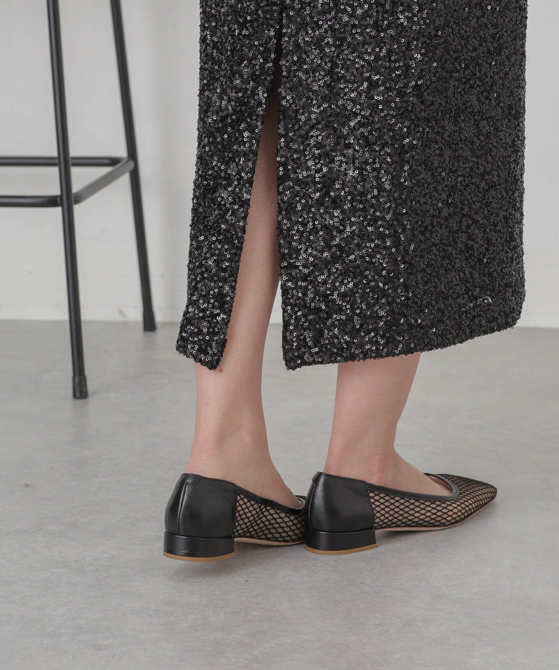 nano･universe「スパンコールIラインスカート」|スカート|