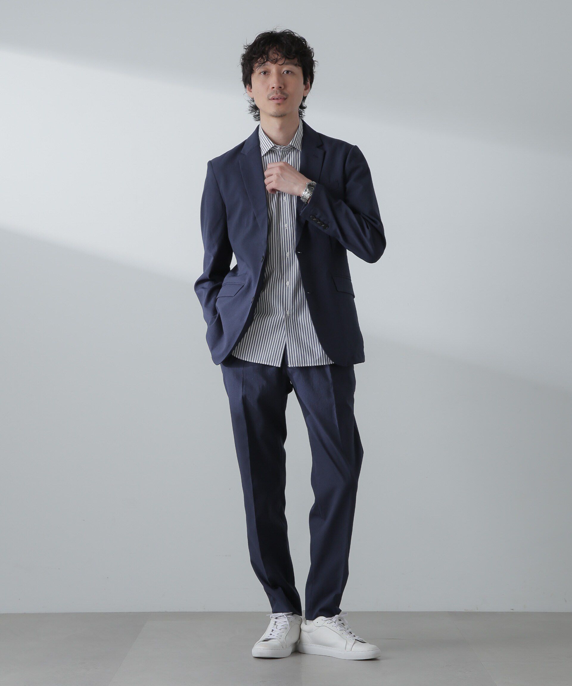 nano･universe「「Damerino」Air ワルツ DotAir(R)撥水ストレッチセットアップ」|スーツ|