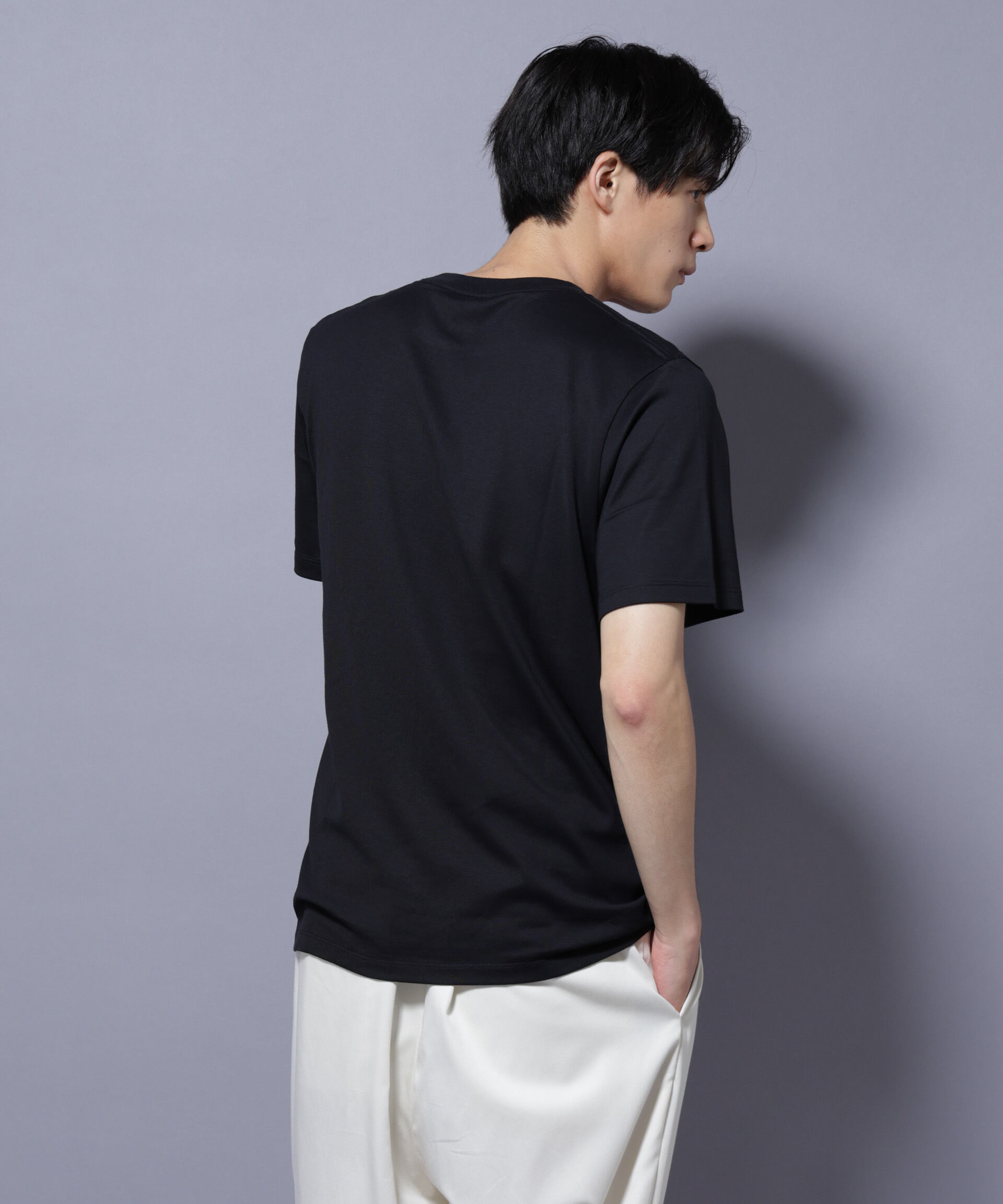 nano･universe「Anti Soaked(R) 汗染み防止 クルーネック レギュラーシルエットTシャツ」|Tシャツ・カットソー|