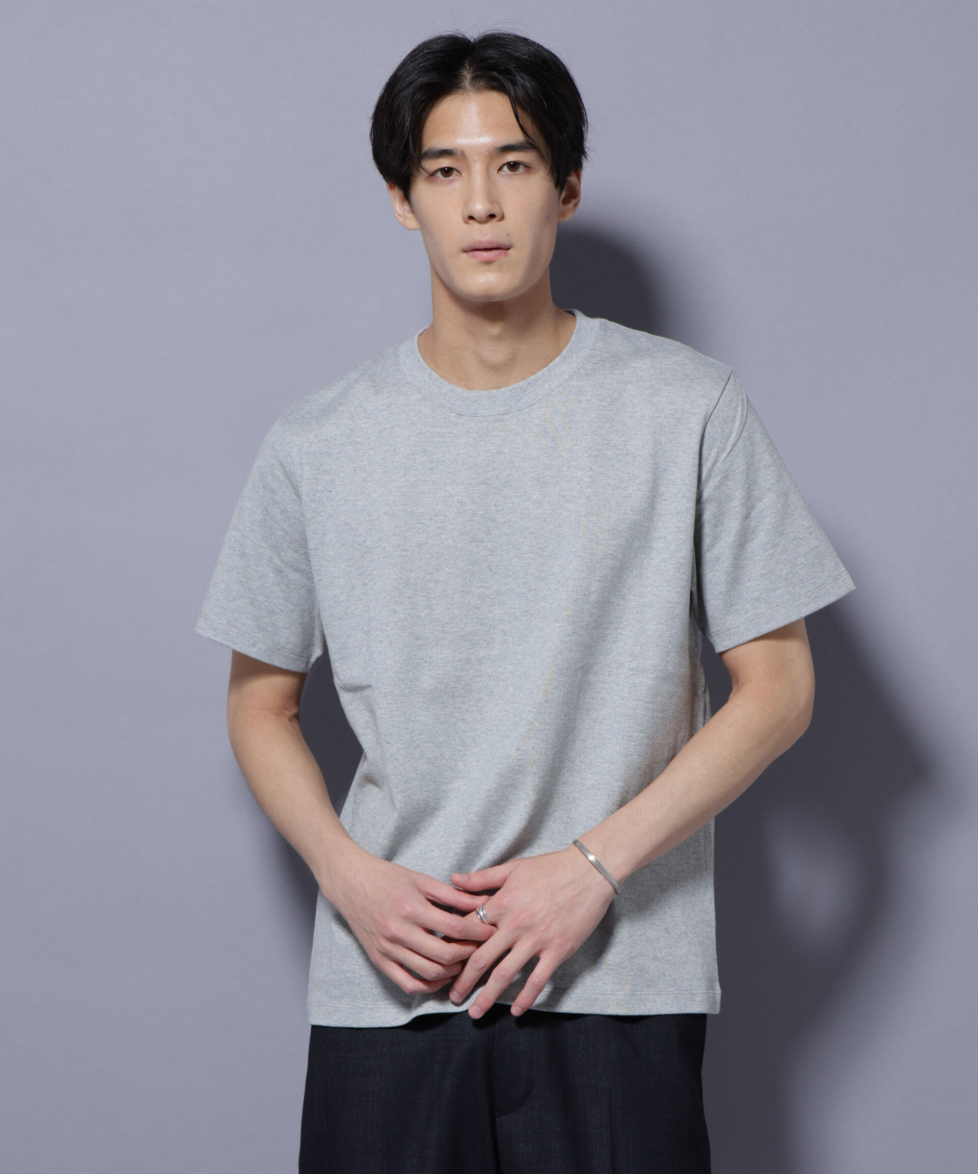 nano･universe「Anti Soaked(R) 汗染み防止 クルーネック レギュラーシルエットTシャツ」|Tシャツ・カットソー|