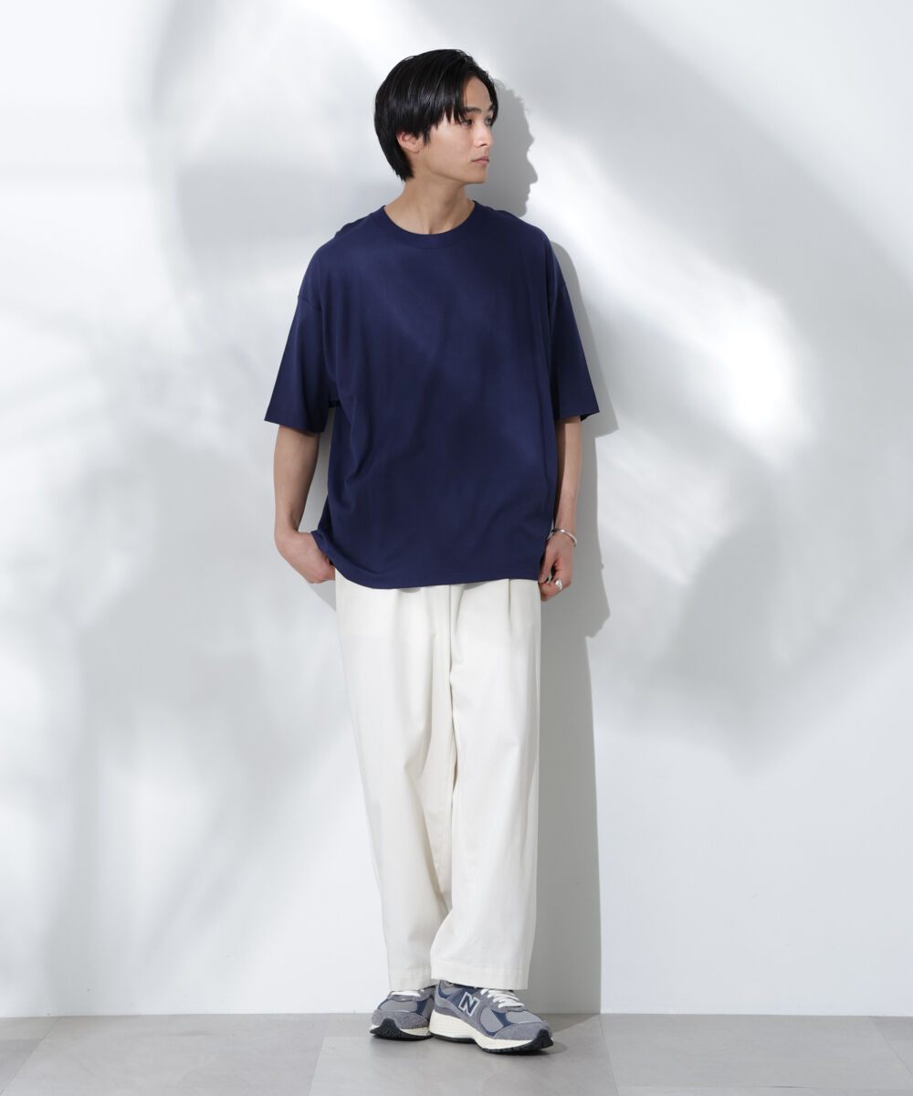 nano･universe「Anti Soaked(R)  汗染み防止 クルーネック ビッグシルエットTシャツ」|Tシャツ・カットソー|