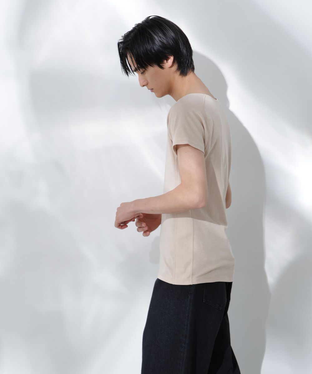 nano･universe「Anti Soaked(R)  Plus インナーTシャツ 半袖」|Tシャツ・カットソー|