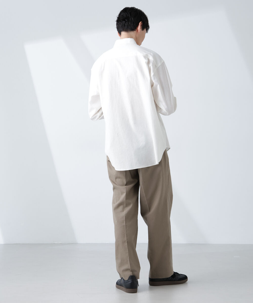 nano･universe「「BELGIUM LINEN FABRICS」リネンコットンレギュラーシャツ」|シャツ・ブラウス|