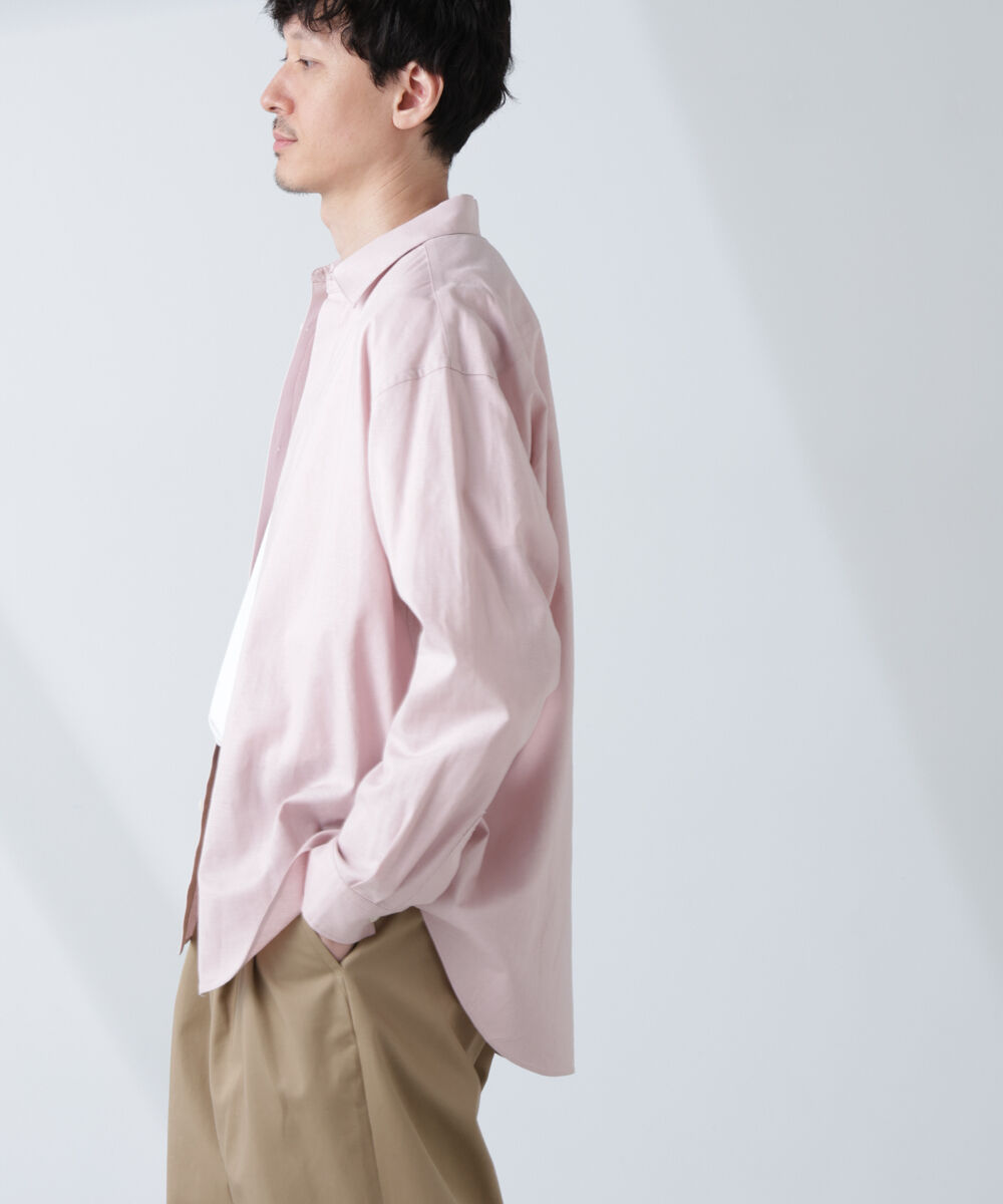 nano･universe「「BELGIUM LINEN FABRICS」リネンコットンレギュラーシャツ」|シャツ・ブラウス|