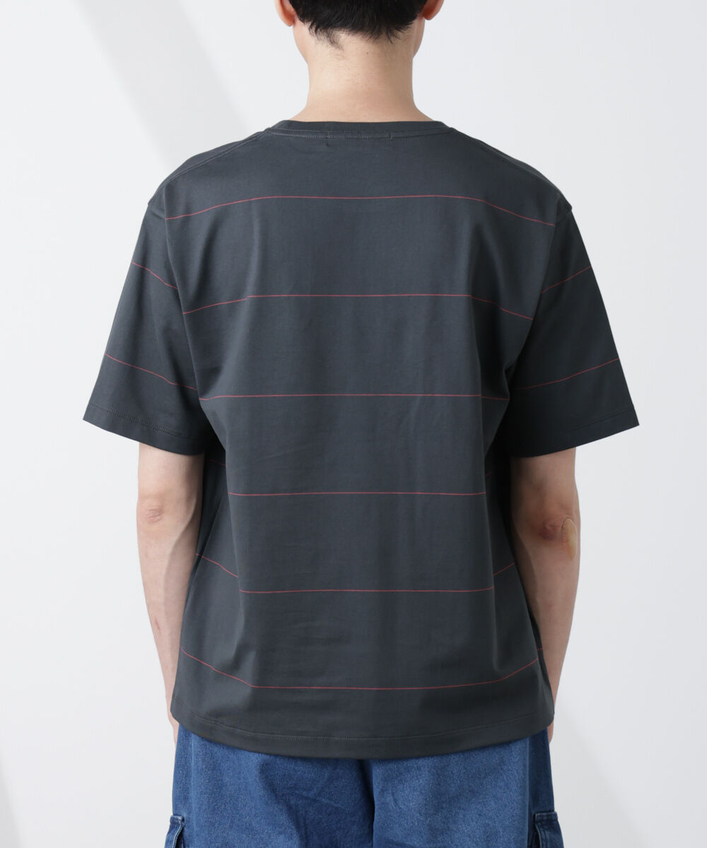 nano･universe「パネルボーダーTシャツ 半袖」|Tシャツ・カットソー|