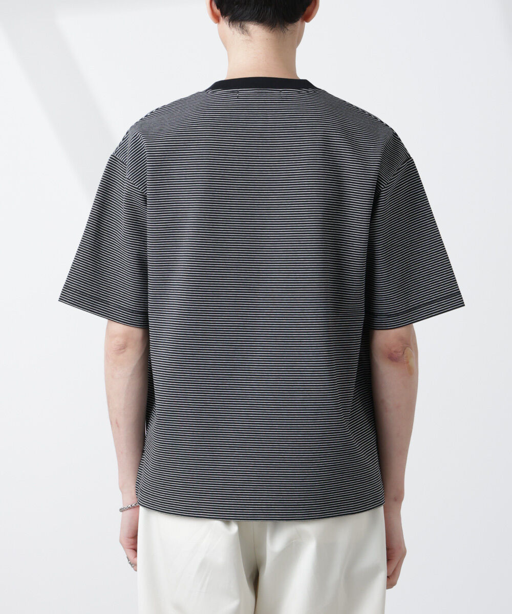 nano･universe「ワイドシルエットボーダーTシャツ」|Tシャツ・カットソー|